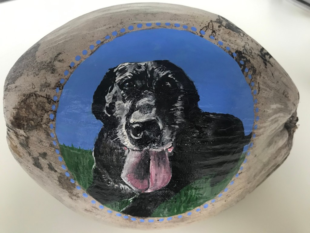 Hand-painted pet portrait by Kelly Matczak